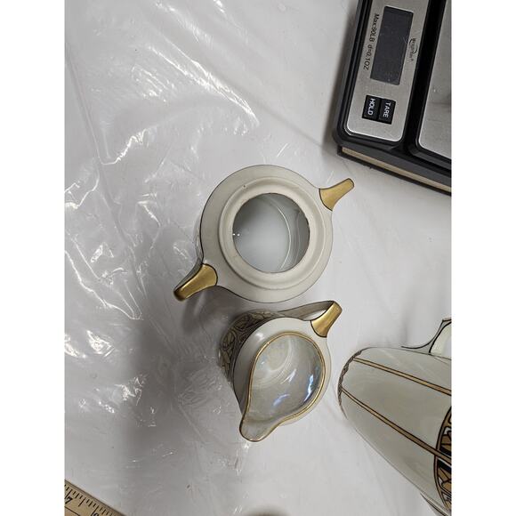 Very Rare Czechoslovakia-germany Teapot, Cream, Sugar Must See - Picture 7 of 16